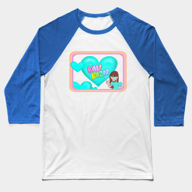 The Kali Kazoo Show Baseball T-Shirt by kalikazoo